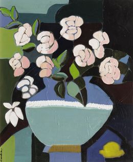 Gemälde, Bouquet au salon - Série Esprit art nouveau, Sophie Gardin