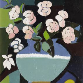Gemälde, Bouquet au salon - Série Esprit art nouveau, Sophie Gardin