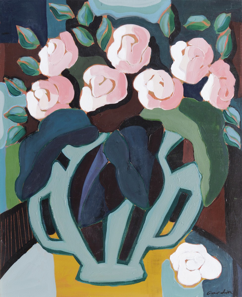 Sophie Gardin, Bouquet rose - Série Esprit art nouveau Sophie Gardin, Bouquet rose - Série Esprit art nouveau