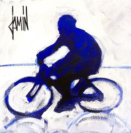 Gemälde, À Bicyclette, David Jamin