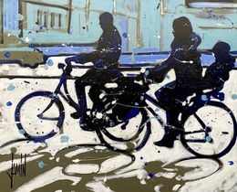 Gemälde, Balade à Vélo I, David Jamin