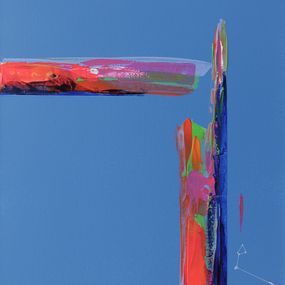 Gemälde, Kairos Verticalité et Contraste série Intersection chromatique, Alain Bulle