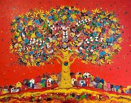 Gemälde, Arbre de vie ete, Jean-francois Larrieu
