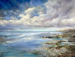 Painting, Swirling Sky, Ewa Czarniecka