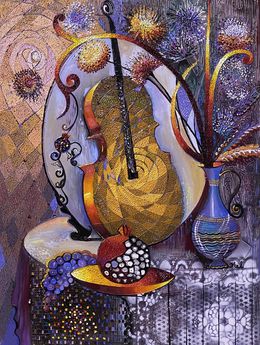 Peinture, Elegant Still Life, Ruzanna Melqumyan