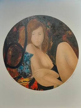 Drucke, Nu en médaillon, Alain Bonnefoit