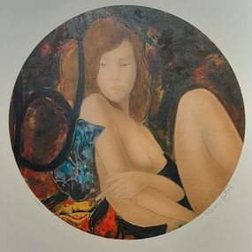 Drucke, Nu en médaillon, Alain Bonnefoit