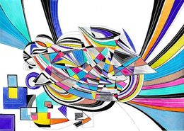 Painting, Abstraction 1637, Arnaud Dromigny