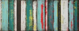 Gemälde, Turquoise panels, Ronald Hunter
