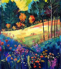 Painting, Flowers bloom at noon., Trayko Popov