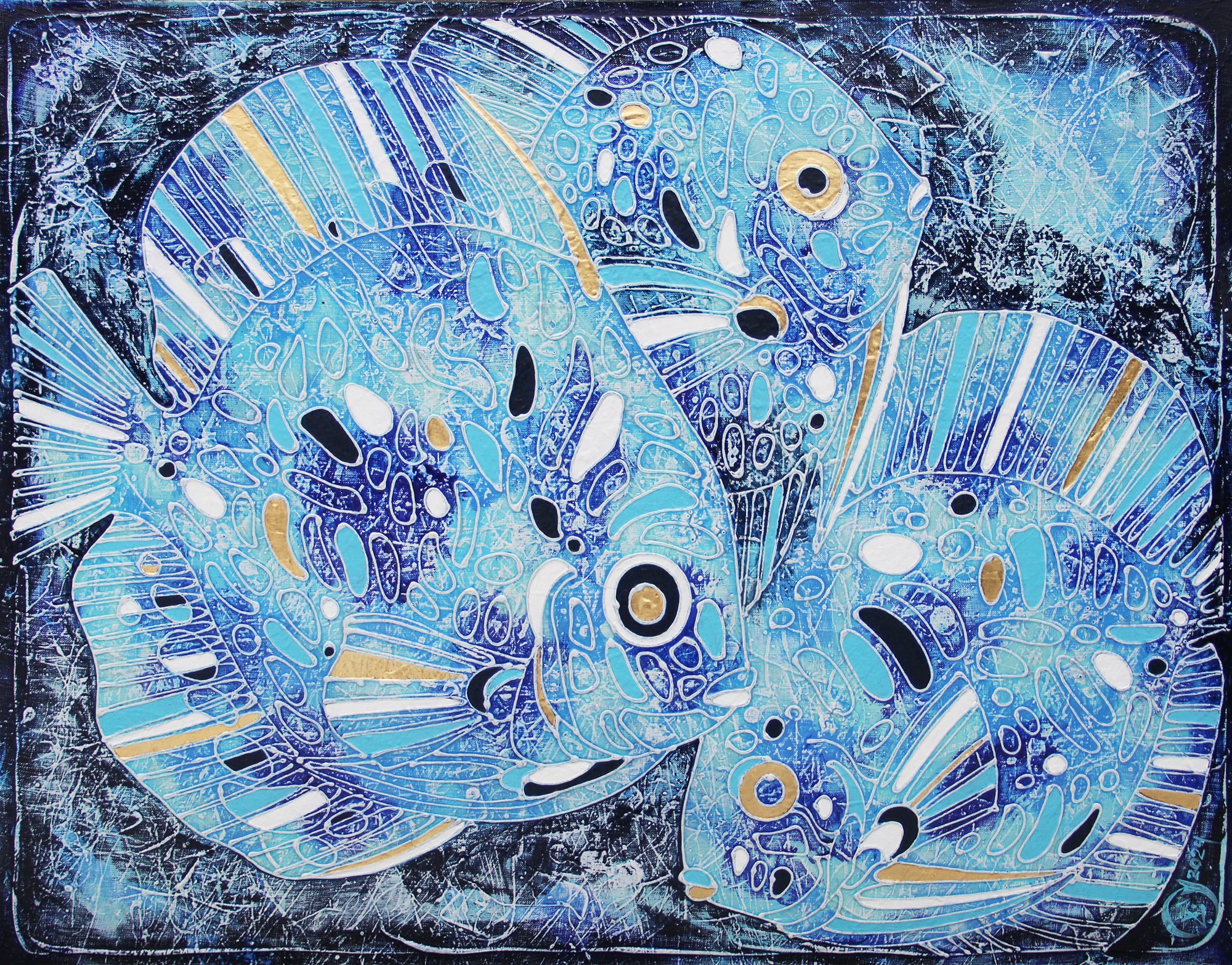 Zianko Vasili, The blue fish family Zianko Vasili, The blue fish family