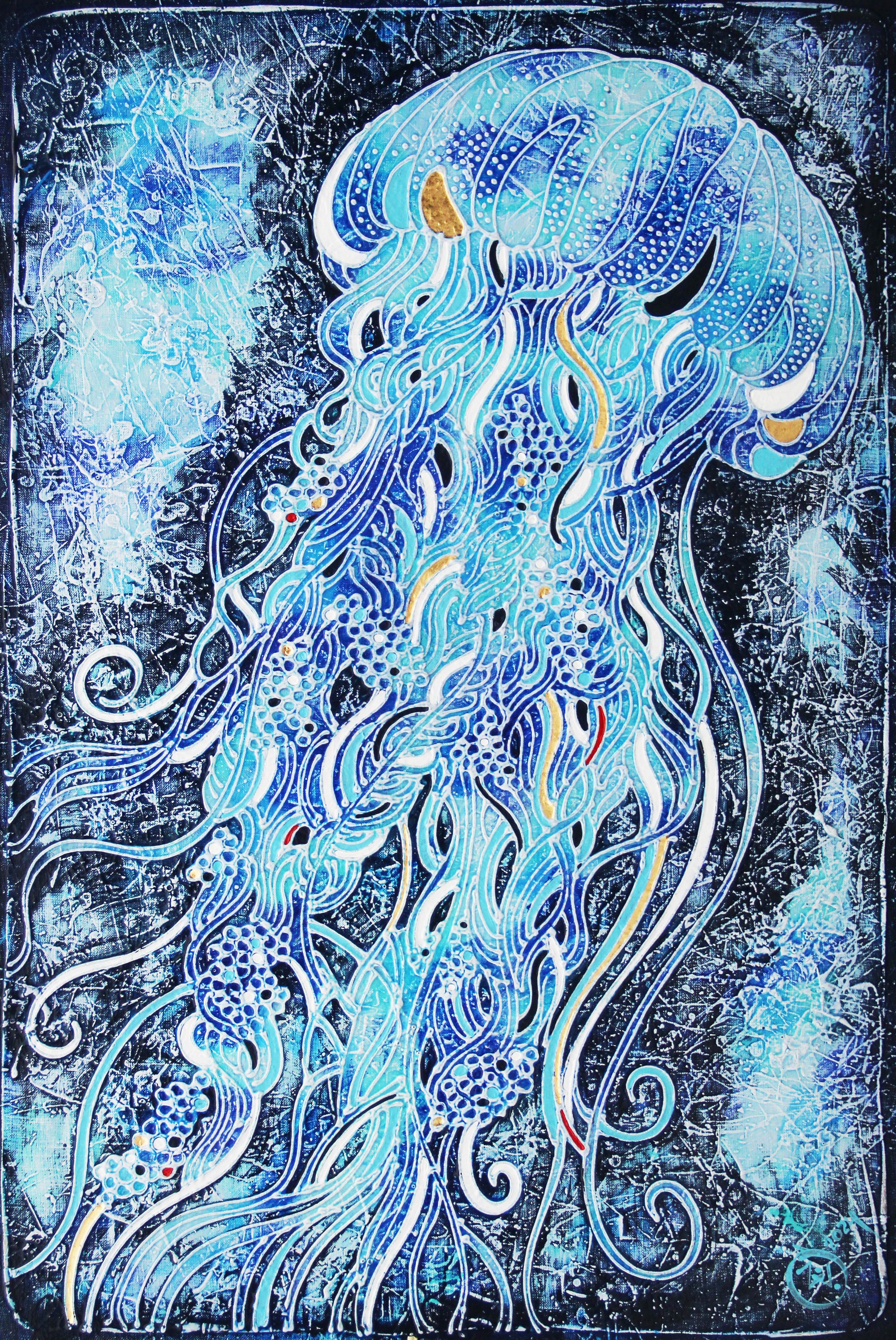 Zianko Vasili, The blue jellyfish Zianko Vasili, The blue jellyfish