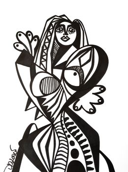 Fine Art Drawings, Fashion woman, Dr. Love
