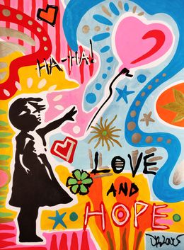 Gemälde, Love and hope (tribute to Banksy), Dr. Love