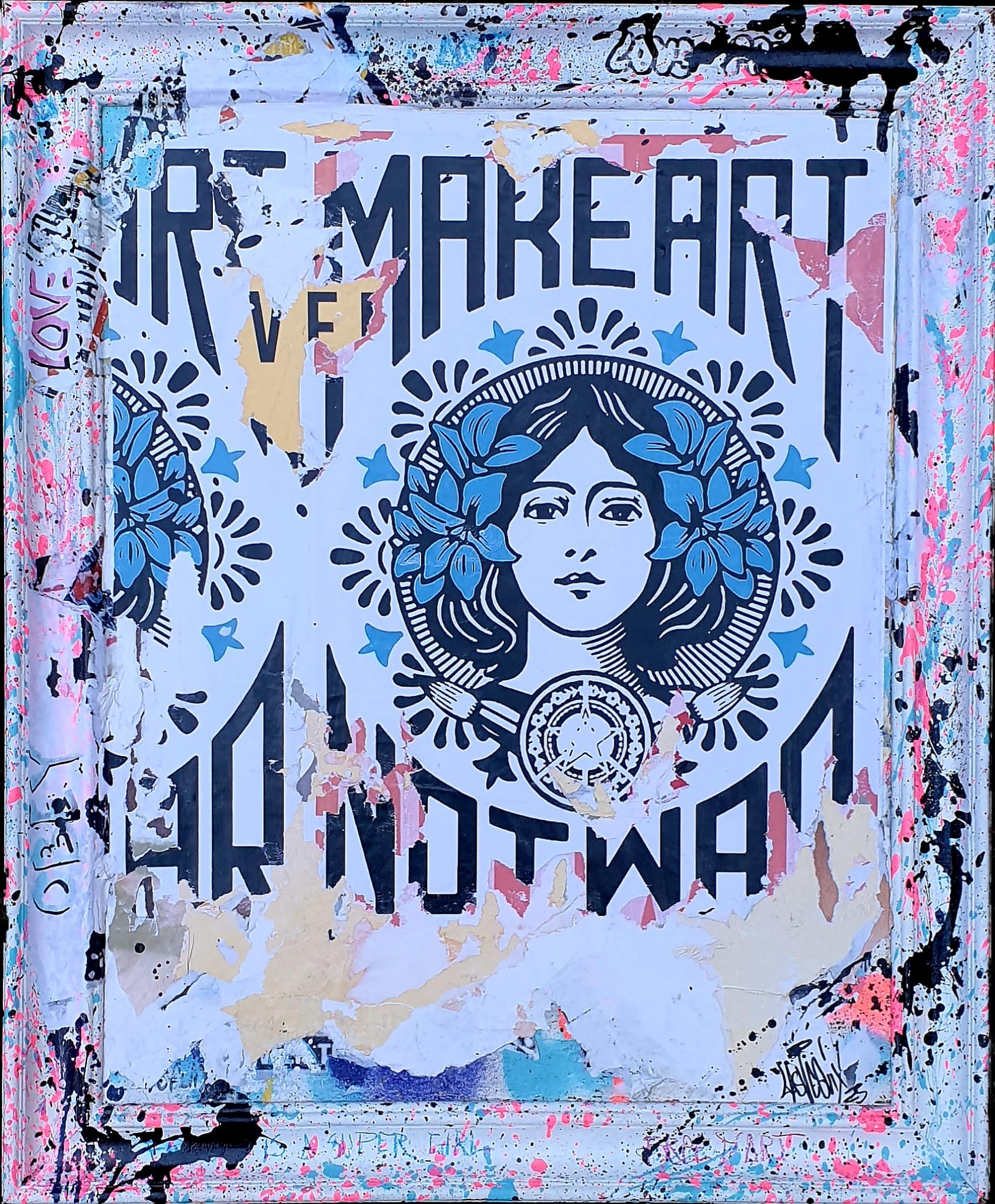 Lasveguix, Make art not war White Lasveguix, Make art not war White