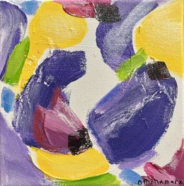 Peinture, Pansies, summer fantasy 1, Olga McNamara