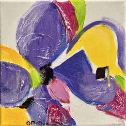 Peinture, Pansies, summer fantasy 2, Olga McNamara