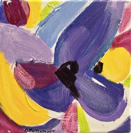 Peinture, Pansies, summer fantasy 4, Olga McNamara