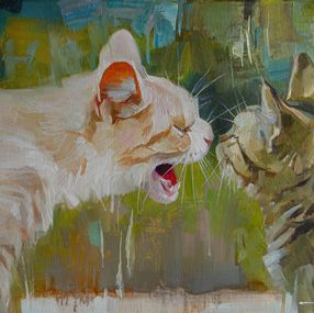 Peinture, Serious conversation, Vasyl Khodakivskyi