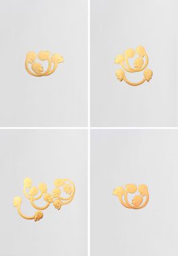 Peinture, Set of 4 Presence. From The Golden Ex-voto Series, Almo