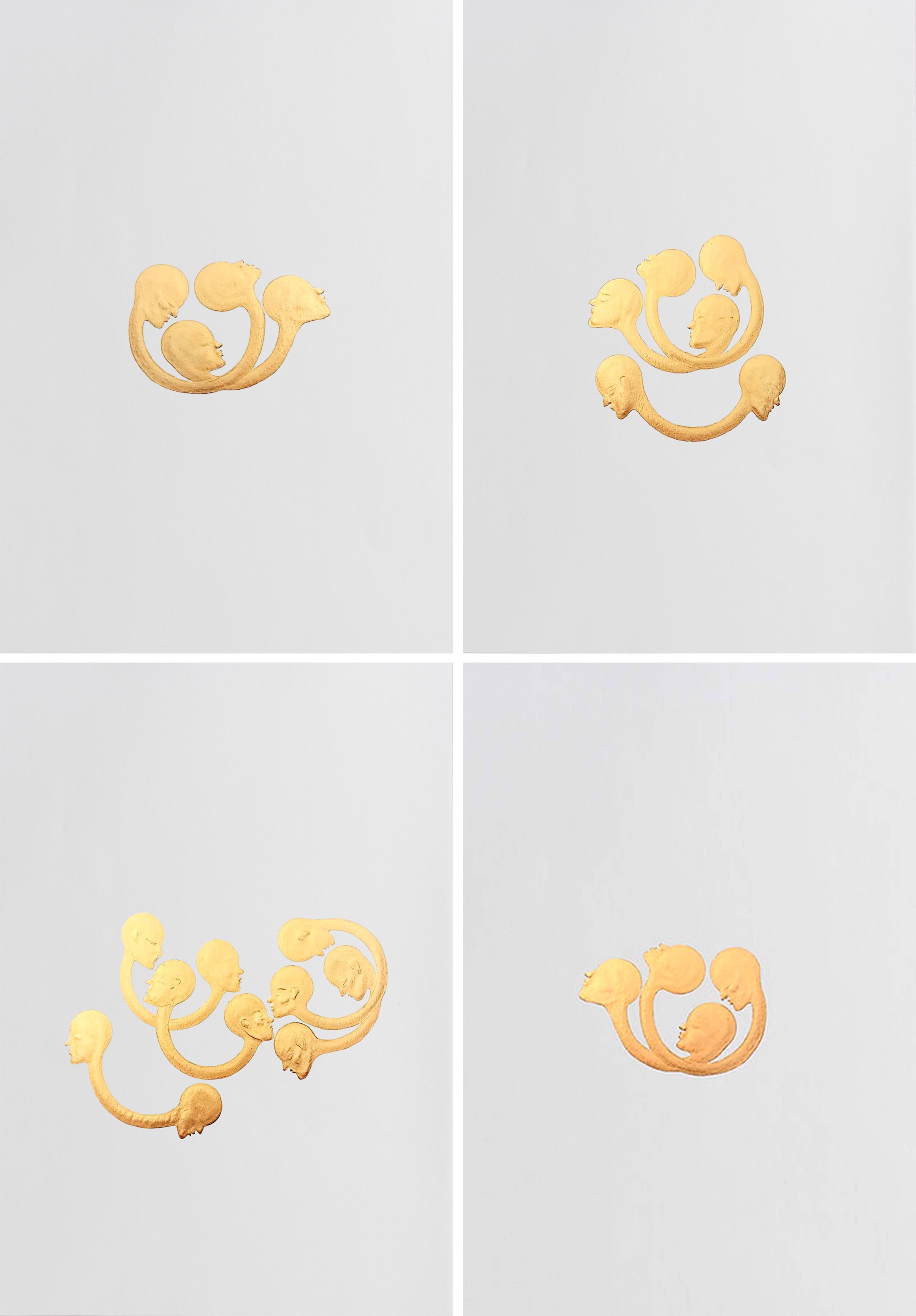 Almo, Set of 4 Presence. From The Golden Ex-voto Series Almo, Set of 4 Presence. From The Golden Ex-voto Series