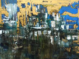 Painting, Golden Sky, Mariam Dashtoyan