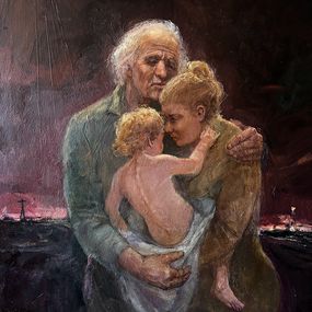 Gemälde, Evacuation and farewell, Mishurovsky Victor