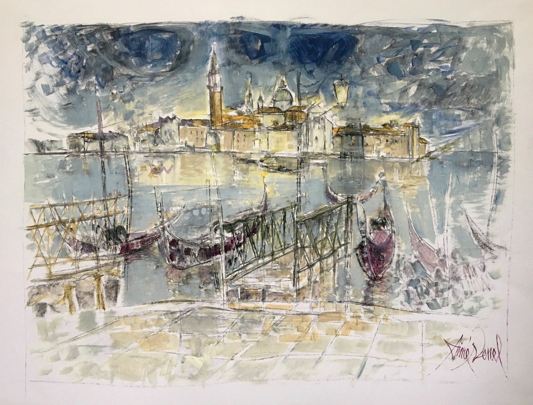 Aimé Venel, Premières lumières à Venise Aimé Venel, Premières lumières à Venise