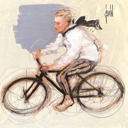 Gemälde, Mon Vélo, David Jamin