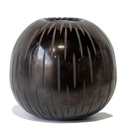 Sculpture, Volvation - Pièce soufflée taillée bicolore, Christian Lutz