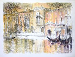 Painting, Venise, Les Palais, Aimé Venel