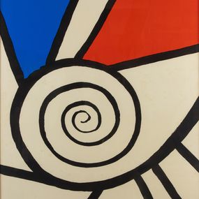 Print, Spiral Rouge et Bleu, Alexander Calder