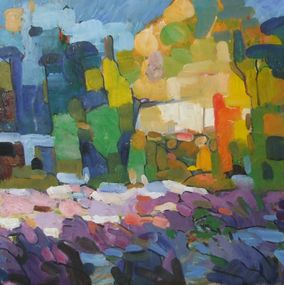 Painting, Les Lavandes N°2, Patrick Marie