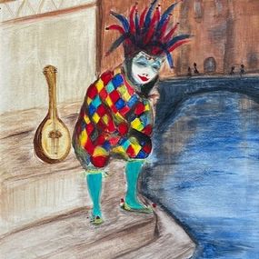 Gemälde, Arlequin, Sylvie Pulur