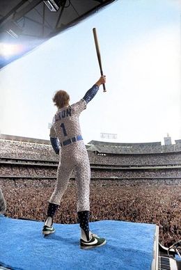 Photographie, Elton John at Dodger Stadium, colourised (posthumous print) (S), Terry O'Neill