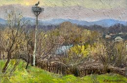 Painting, April morning, Mishurovsky Victor
