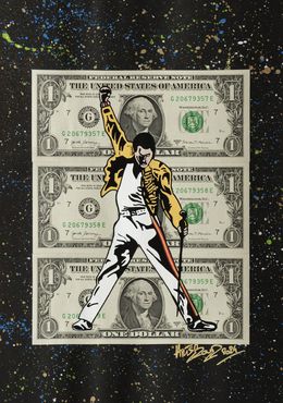 Gemälde, Queen - série personnage iconique sur billets de 1 dollar, Artsboud