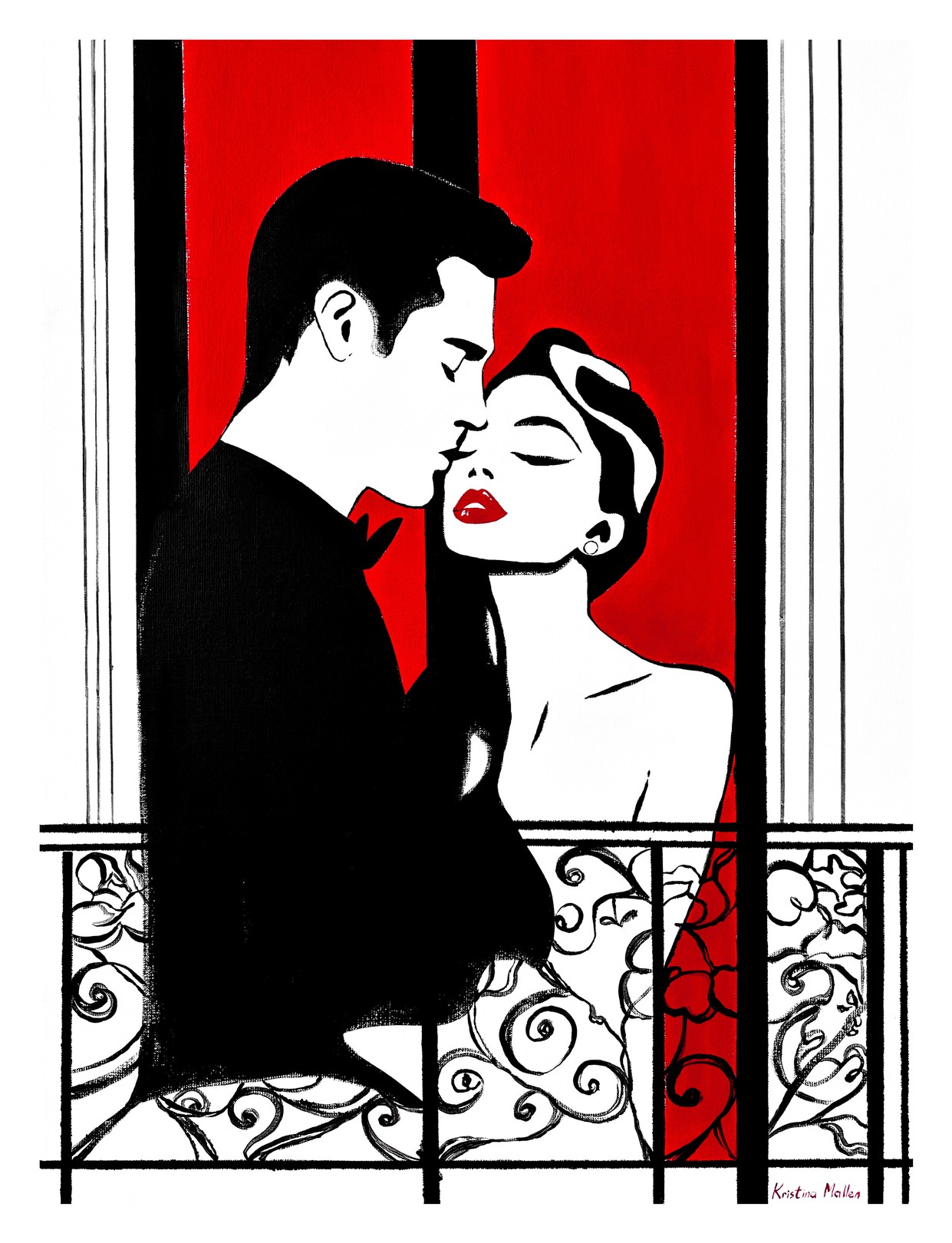 Kristina Mallen, Lovers in a Parisian Window Kristina Mallen, Lovers in a Parisian Window