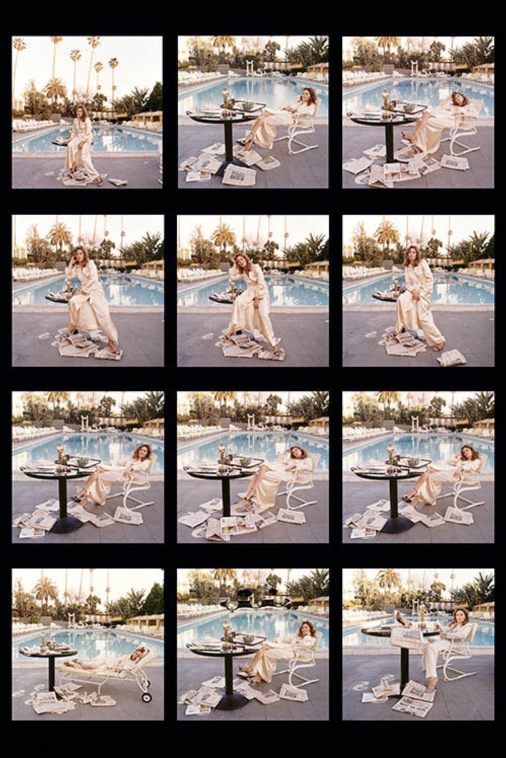 Terry O'Neill, Faye Dunaway by the pool on table (posthumous print) (S) (1) Terry O'Neill, Faye Dunaway by the pool on table (posthumous print) (S) (1)