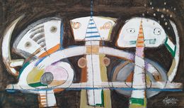 Peinture, La espera, Francisco Muñoz Tejeida