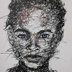 Painting, Baby blue, Ayoka Zahir