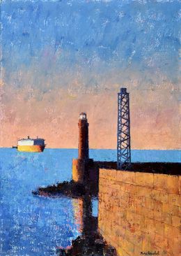 Painting, L'arrivée au port, Miguel Nunez Rauschert