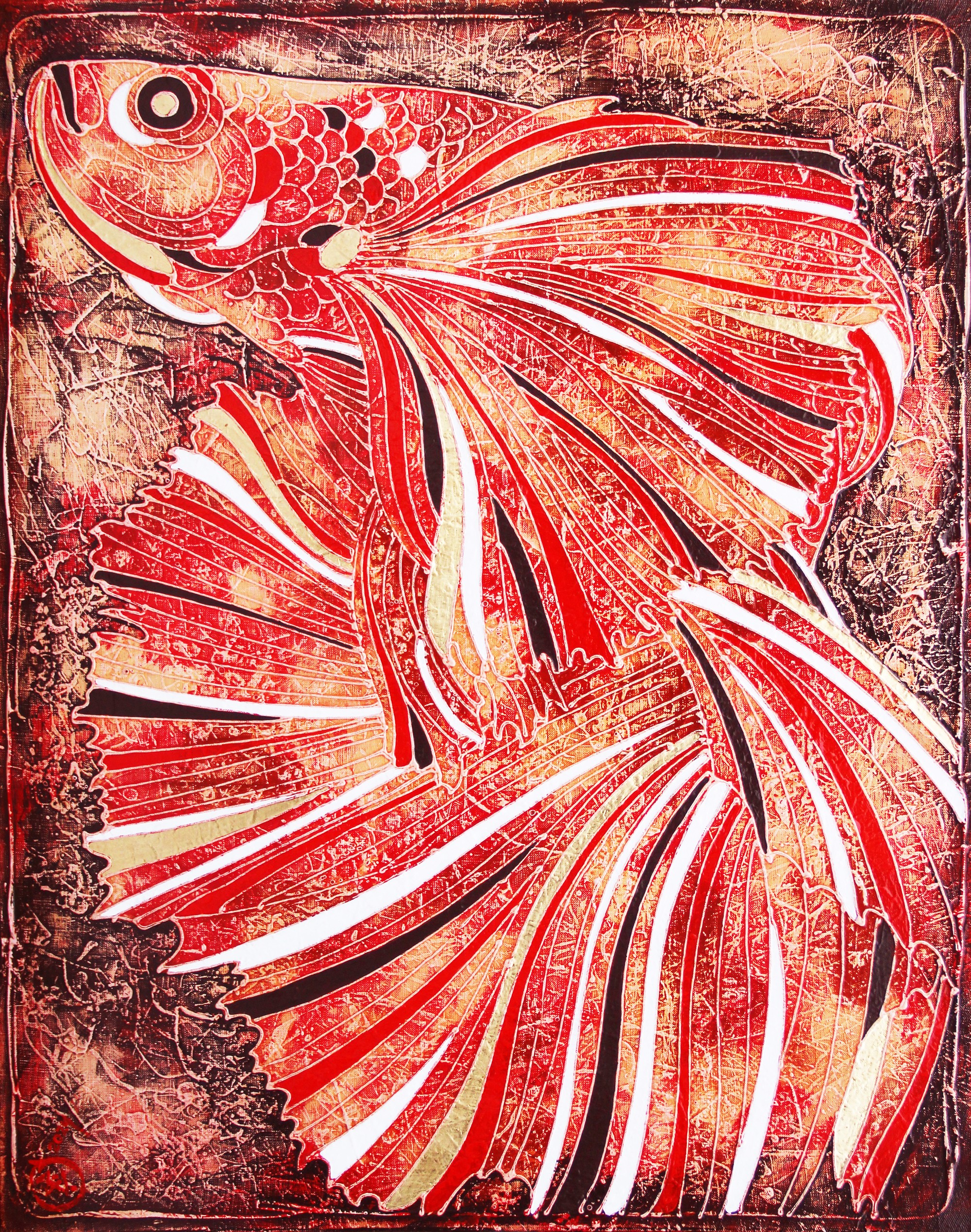 Zianko Vasili, The red fightning fish Zianko Vasili, The red fightning fish