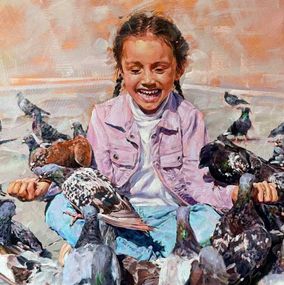 Gemälde, Childhood happiness, Penyo Ivanov