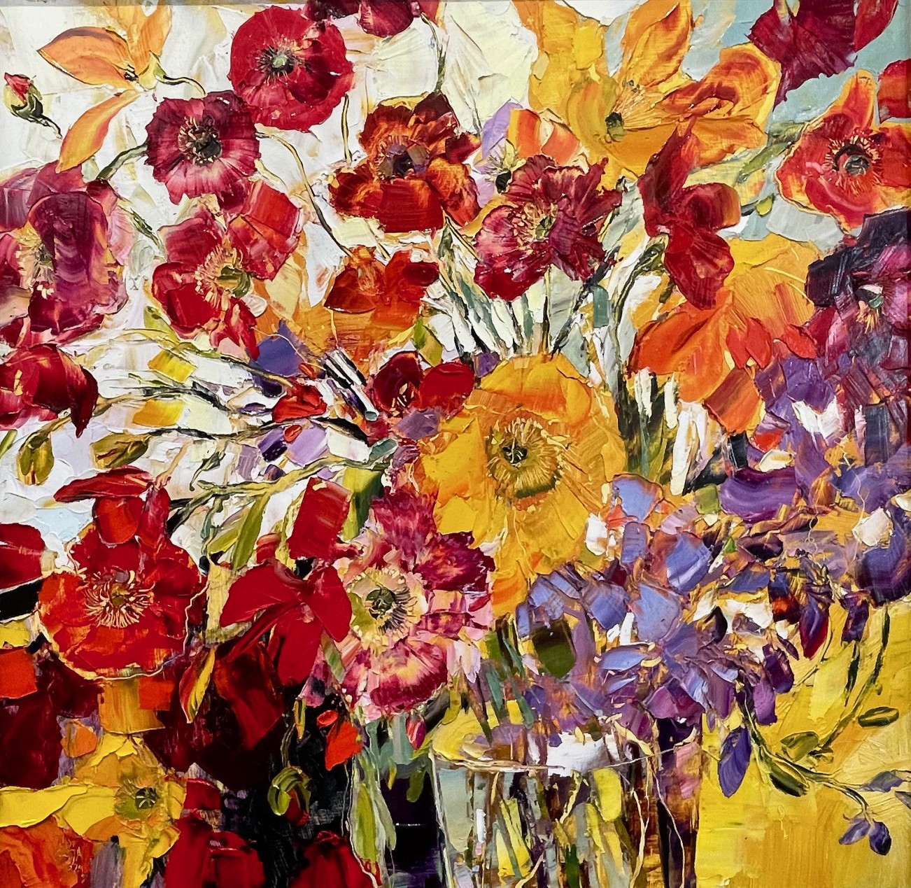Justyna Gaja, Bouquet in red, yellow and purple Justyna Gaja, Bouquet in red, yellow and purple