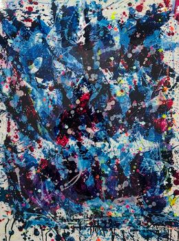 Gemälde, Blue lagoon, Cédric Bouteiller