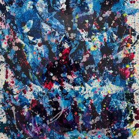 Gemälde, Blue lagoon, Cédric Bouteiller