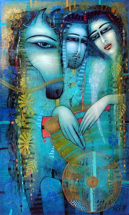 Peinture, L'heure bleue, Albena Vatcheva