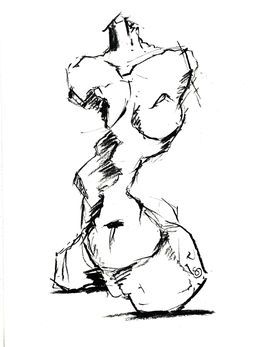 Fine Art Drawings, Dessin Étude 01, Sandrine Verdier