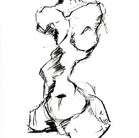 Dessin, Dessin Étude 01, Sandrine Verdier
